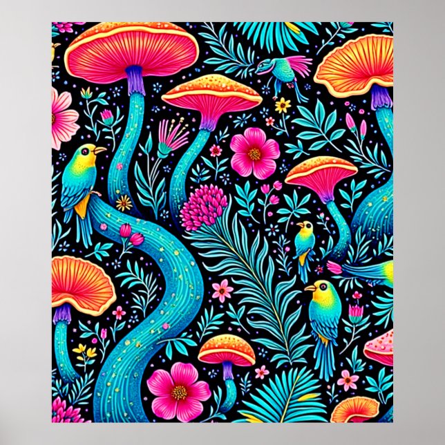 Enchanted Forest Whimsical Dream Design Poster (Front)