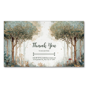 Enchanted Forest Whimsical & Ethereal Magnetic Business Card