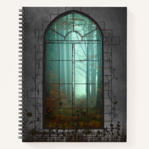 Enchanted Forest Window – Mystical Gothic Notebook
