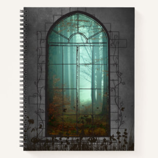 Enchanted Forest Window – Mystical Gothic  Notebook