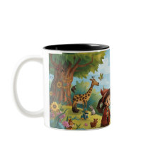 enchanted forest with animals