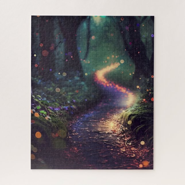 Enchanted Forest with Fairy Lights, 500 Piece  Jigsaw Puzzle (Vertical)