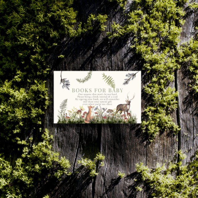 Enchanted Forest Woodland Animals Books for Baby Enclosure Card (Creator Uploaded)