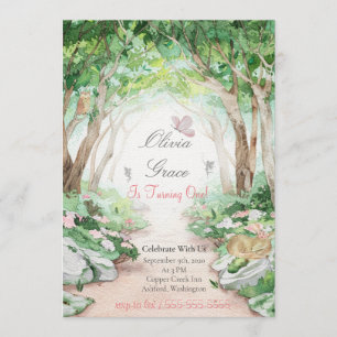 Enchanted Forest Woodland Fairy Invitation