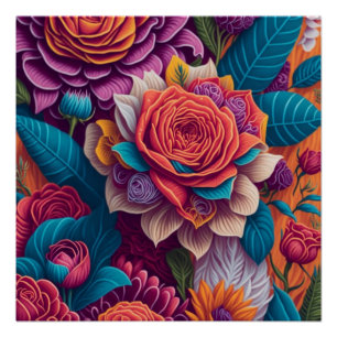 Enchanted Garden: A Symphony of Colours  Poster