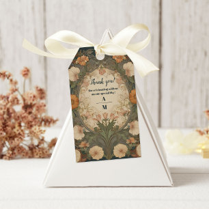 Enchanted Garden Art Nouveau Wedding Gift Tags