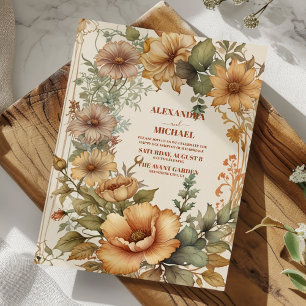 Enchanted Garden Art Nouveau Wedding Invitation