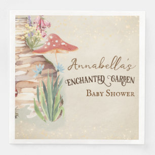 Enchanted Garden Baby Shower Napkin