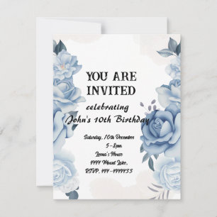 Enchanted Garden Birthday Invitation