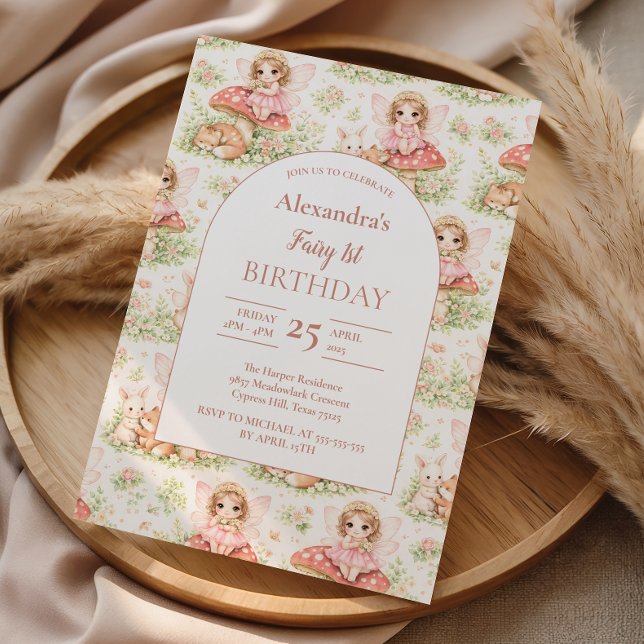 Enchanted Garden Fairy Birthday Invitation (Creator Uploaded)