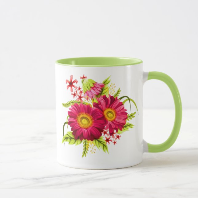 Enchanted Garden Flowers Design Cup (Right)