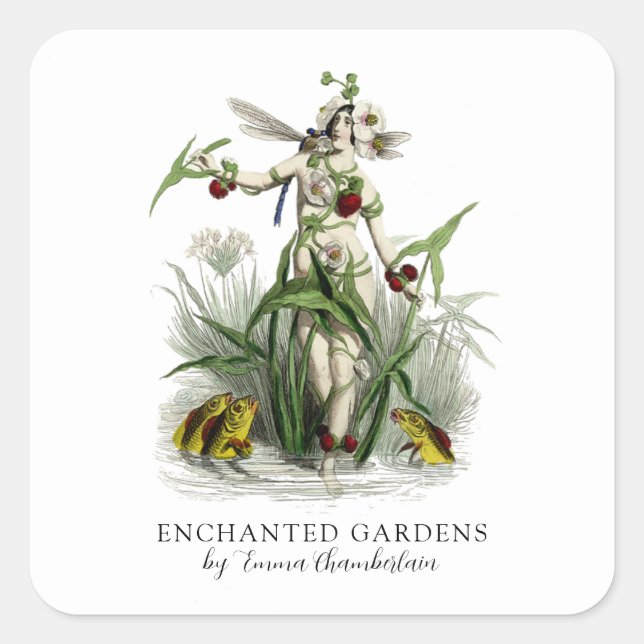 Enchanted Garden Gardener Landscaper Product Label (Front)