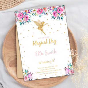 Enchanted Garden Party Card for Girls