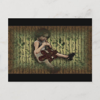 Enchanted Garden Playing Postcard