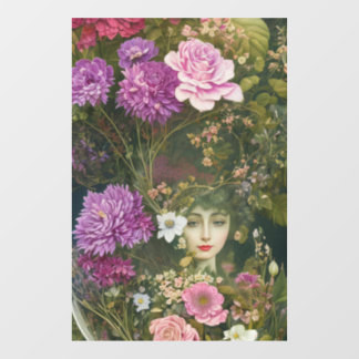 Enchanted Garden Vintage Botanical Fairy Window Cl