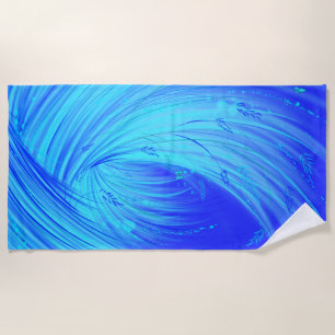 Enchanted Gardens - strange ocean Beach Towel