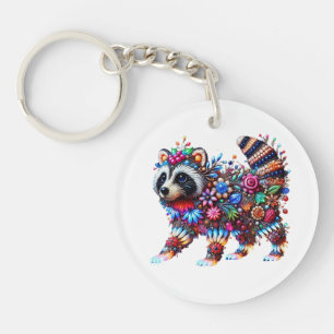 Enchanted Glowing Racoon Key Ring