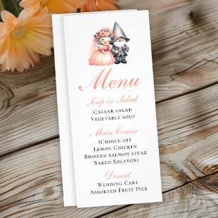 Enchanted Gnome Rustic Summer Garden Wedding Menu 