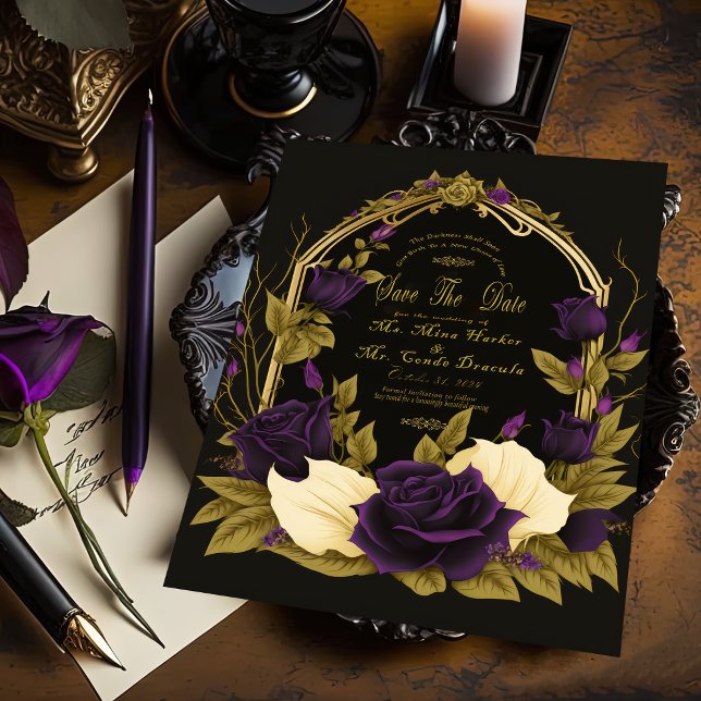 Enchanted Gothic Wedding Save The Date (Creator Uploaded)