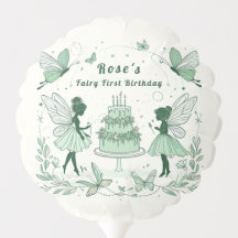 Enchanted Green Fairy First Birthday -