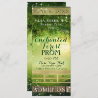 Enchanted Green Forest Prom VIP Party Ticket