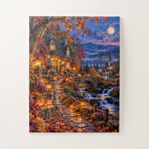 Enchanted Halloween Cottage Jigsaw Puzzle
