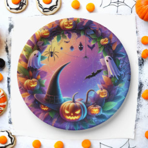 Enchanted Halloween Evening - Festive Paper Plates