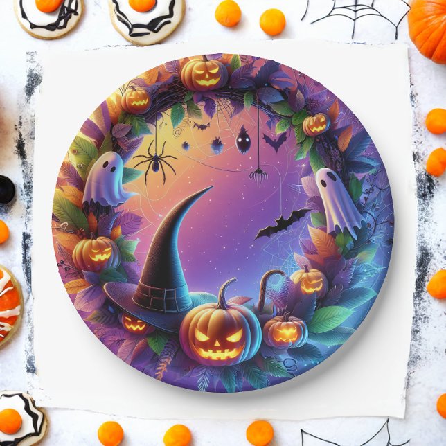 Enchanted Halloween Evening - Festive Paper Plates (Creator Uploaded)