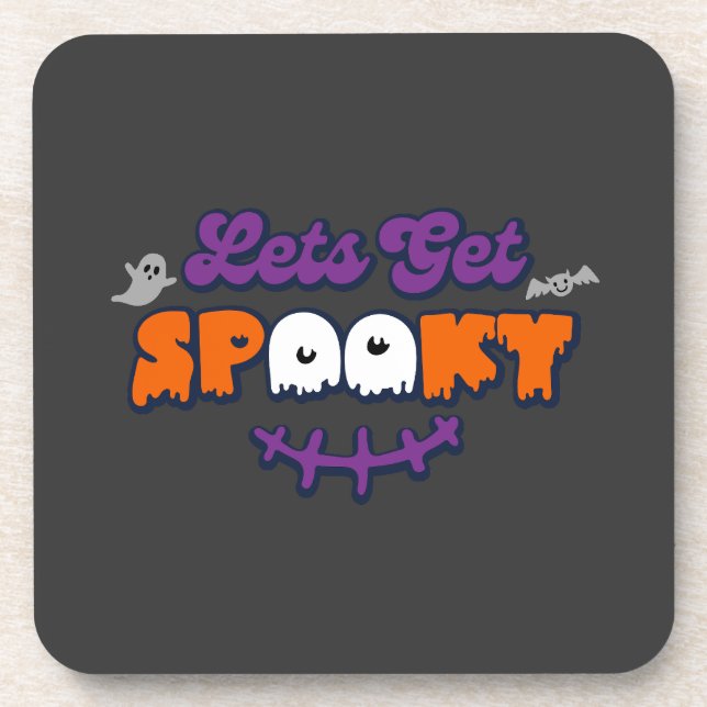 Enchanted Halloween Hauntings Let's Get Spooky Coaster (Front)