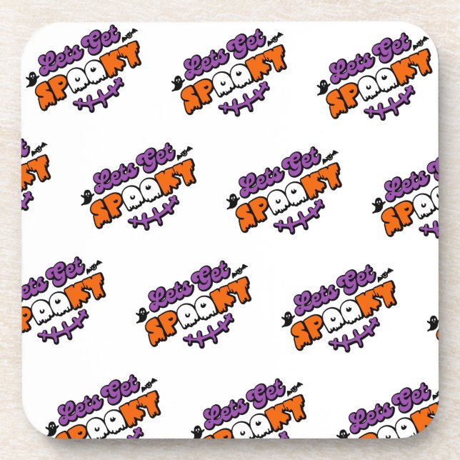 Enchanted Halloween Hauntings Let's Get Spooky Coaster (Front)