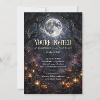 Enchanted Halloween Night Full Invitation