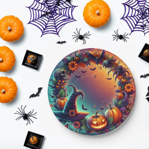 Enchanted Halloween Night Paper Plates