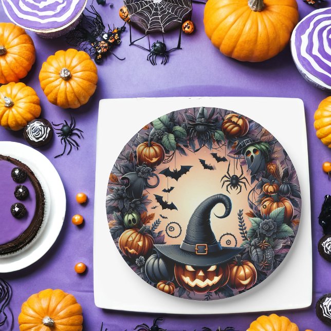  Enchanted Halloween Night Paper Plates (Creator Uploaded)