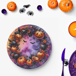 Enchanted Halloween Night Paper Plates