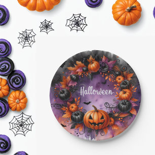 Enchanted Halloween Night Paper Plates