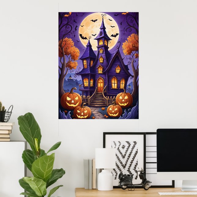 Enchanted Halloween Night Poster (Home Office)