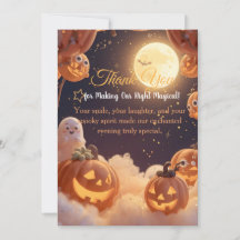 Enchanted Halloween Night Thank-You Card