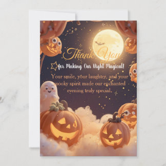 Enchanted Halloween Night Thank-You Card