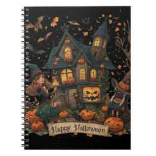 Enchanted Haunted House Halloween Notebook