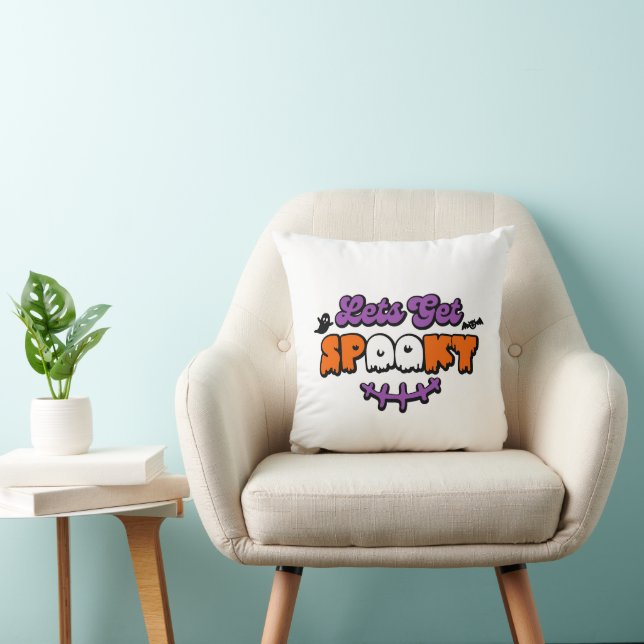 Enchanted Hauntings Halloween Let's Get Spooky Cushion (Chair)