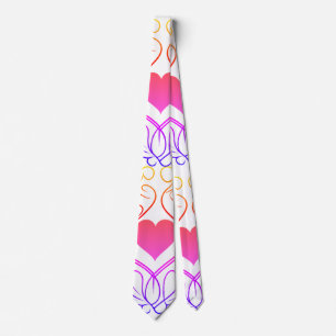 Enchanted Heart: Unique Love Symbol Design Tie