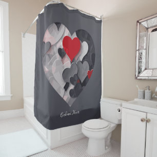 Enchanted Hearts Shower Curtain