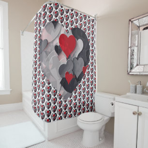 Enchanted Hearts Shower Curtain