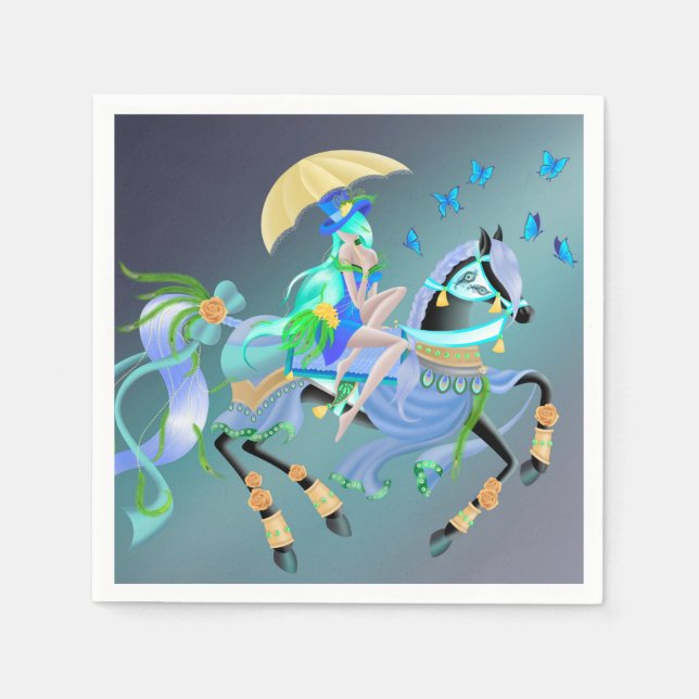 Enchanted Horse Ride  Napkin (Front)
