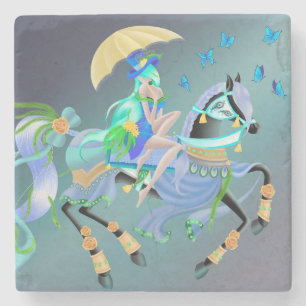 Enchanted Horse Ride  Stone Coaster