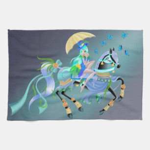 Enchanted Horse Ride Tea Towel