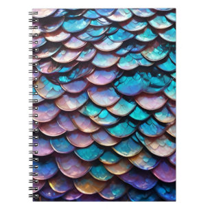 Enchanted Hues: Allure of Pastel Mermaid Scales Notebook