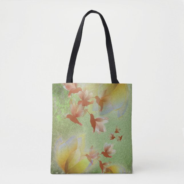 Enchanted Hummingbird Forest Tote (Front)