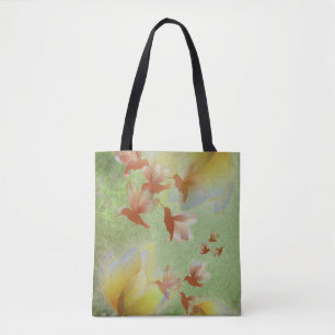 Enchanted Hummingbird Forest Tote Bag