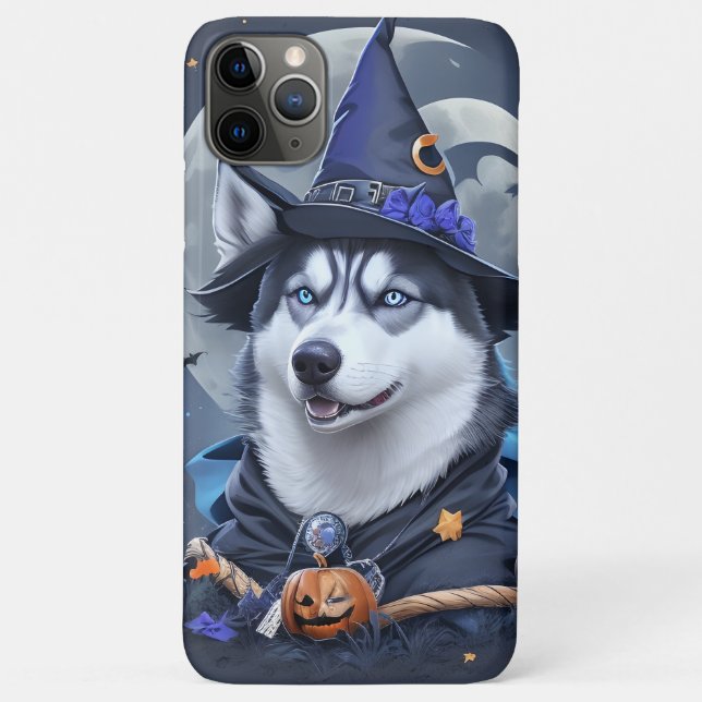 Enchanted Husky Dog: Magical Halloween Delight Case-Mate iPhone Case (Back)